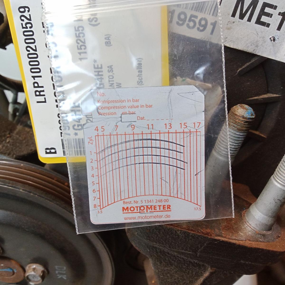 Kia Picanto BA Motor Engine G4HE 1.0 45kw 115255km BJ2007