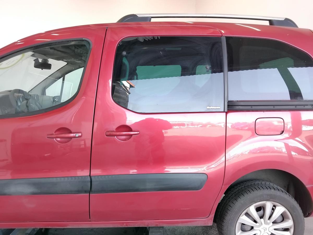 Citroen Berlingo 2 Schiebet&uuml;r links EKQ luziferrot BJ2010 mit Ausstellscheibe