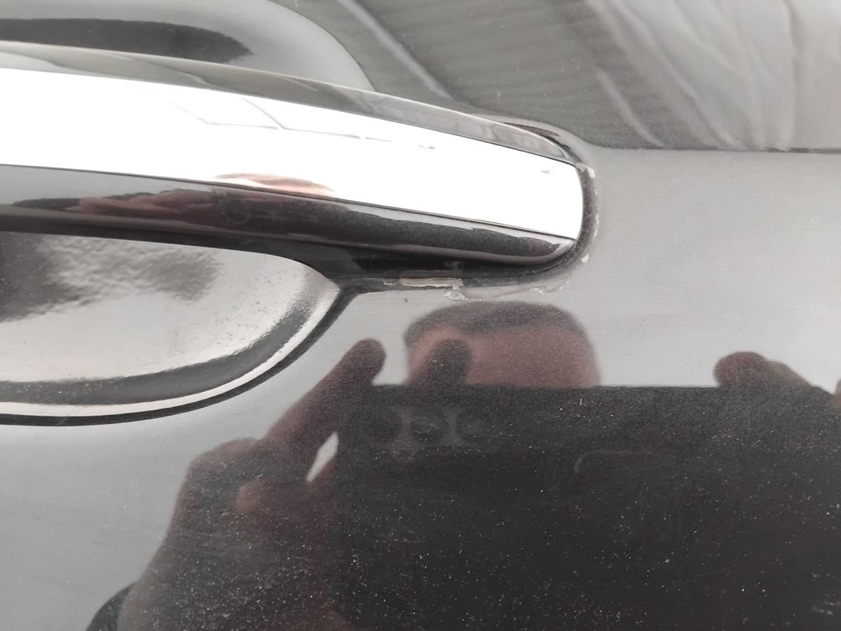 VW Phaeton GP1 T&uuml;r hinten rechts tarantellaschwarzmetallic LR9V BJ2007