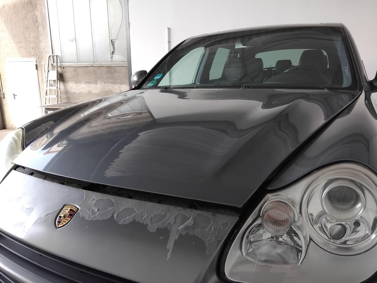 Porsche Cayenne 9PA Turbo original Motorhaube Deckel vorn BJ2003 LD7Z Titanium
