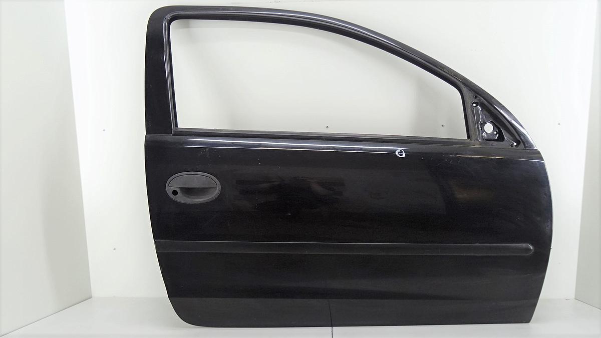 Opel Corsa C Bj2002 Tür links in schwarz 3 Türig Rohbau