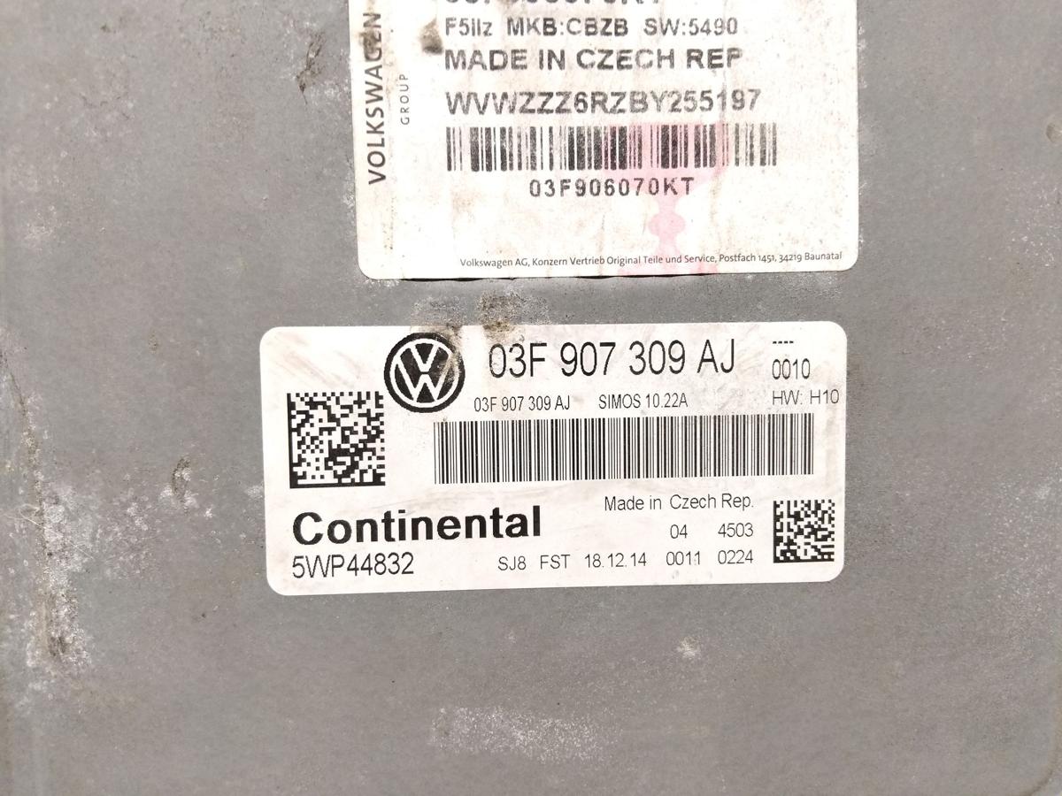 VW Polo 6R Steuerger&auml;t Motor 03F906070KT 03F907309AJ 1.2TSI 77kw CBZB BJ2011