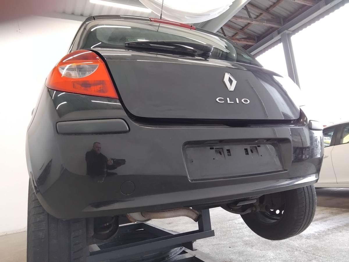 Renault Clio 3 original Sto&szlig;stange Stossf&auml;nger hinten NV676 Noir Nacre BJ2008