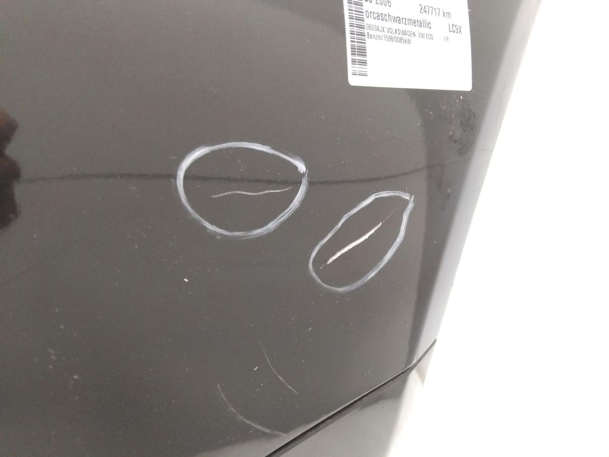 VW Eos original Sto&szlig;stange Sto&szlig;f&auml;nger hinten mit PDC schwarzmetallic Bj.2006