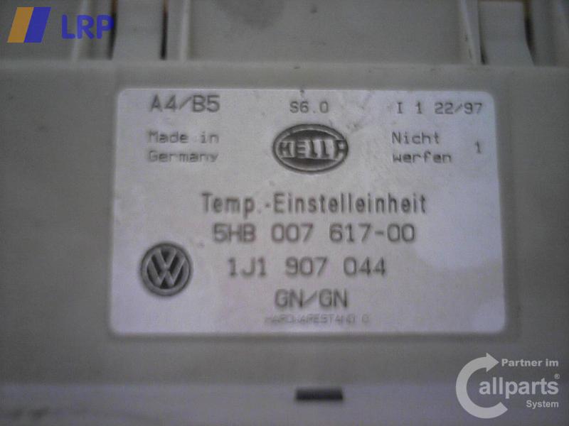 VW Passat 3B Variant original Heizungsregulierung Klimabedienteil BJ1998