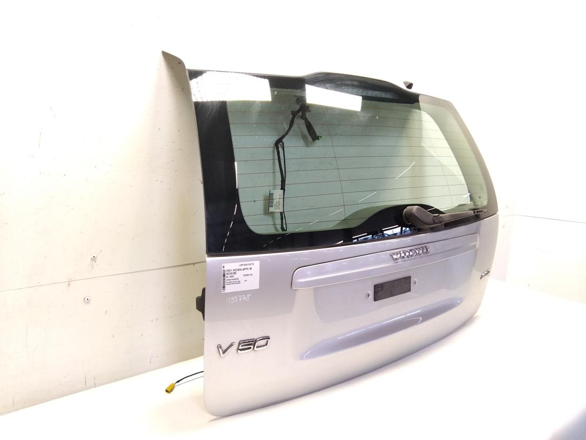 Volvo V50 Facelift Heckklappe silbermetallic mit Heckscheibe Bj.2008