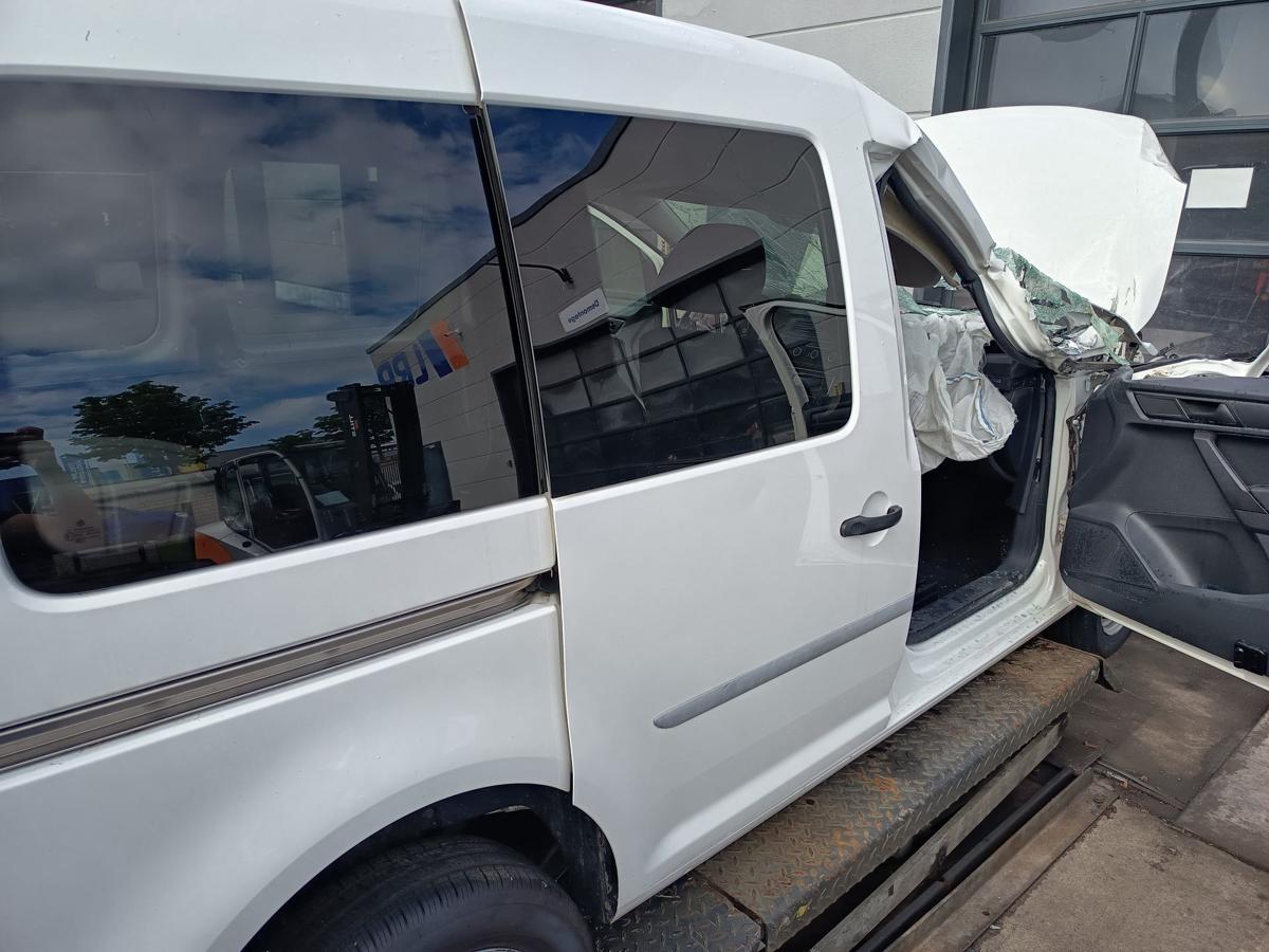 VW Caddy IV SA Schiebet&uuml;r hinten rechts Fond mit Scheibe B9A Candywei&szlig; Bj 2016