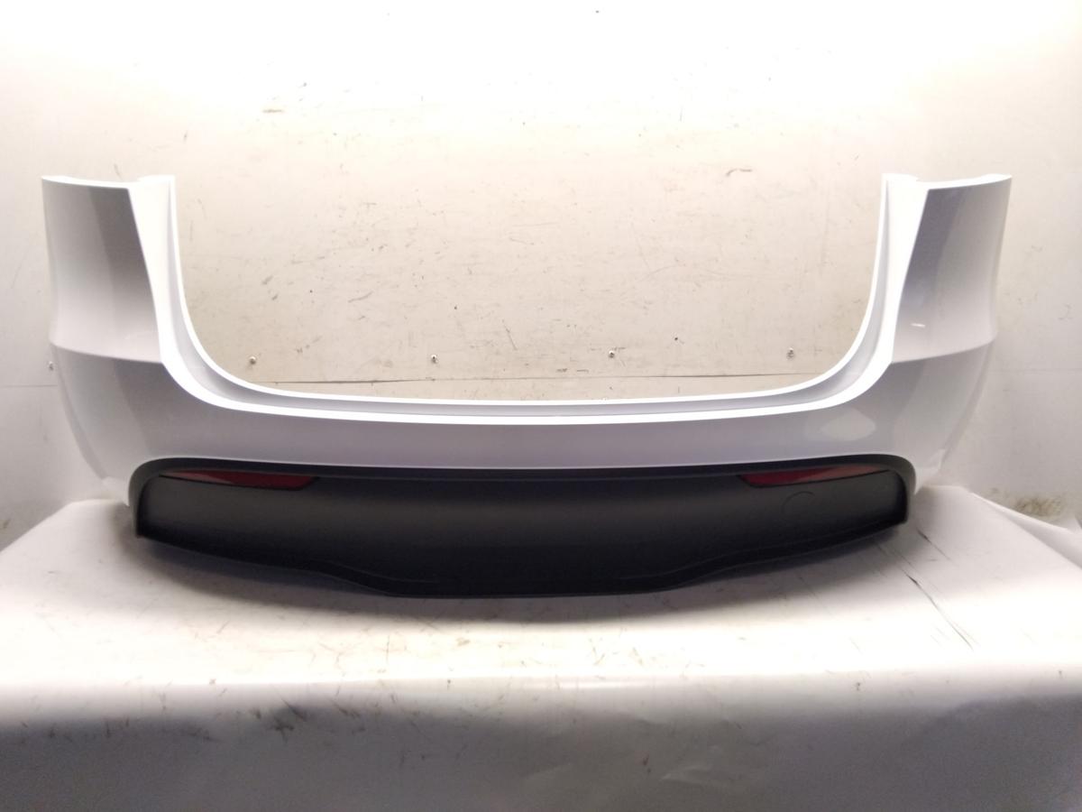 Tesla Model Y original Sto&szlig;stange Sto&szlig;f&auml;nger hinten weissmetallic PPSW BJ2022