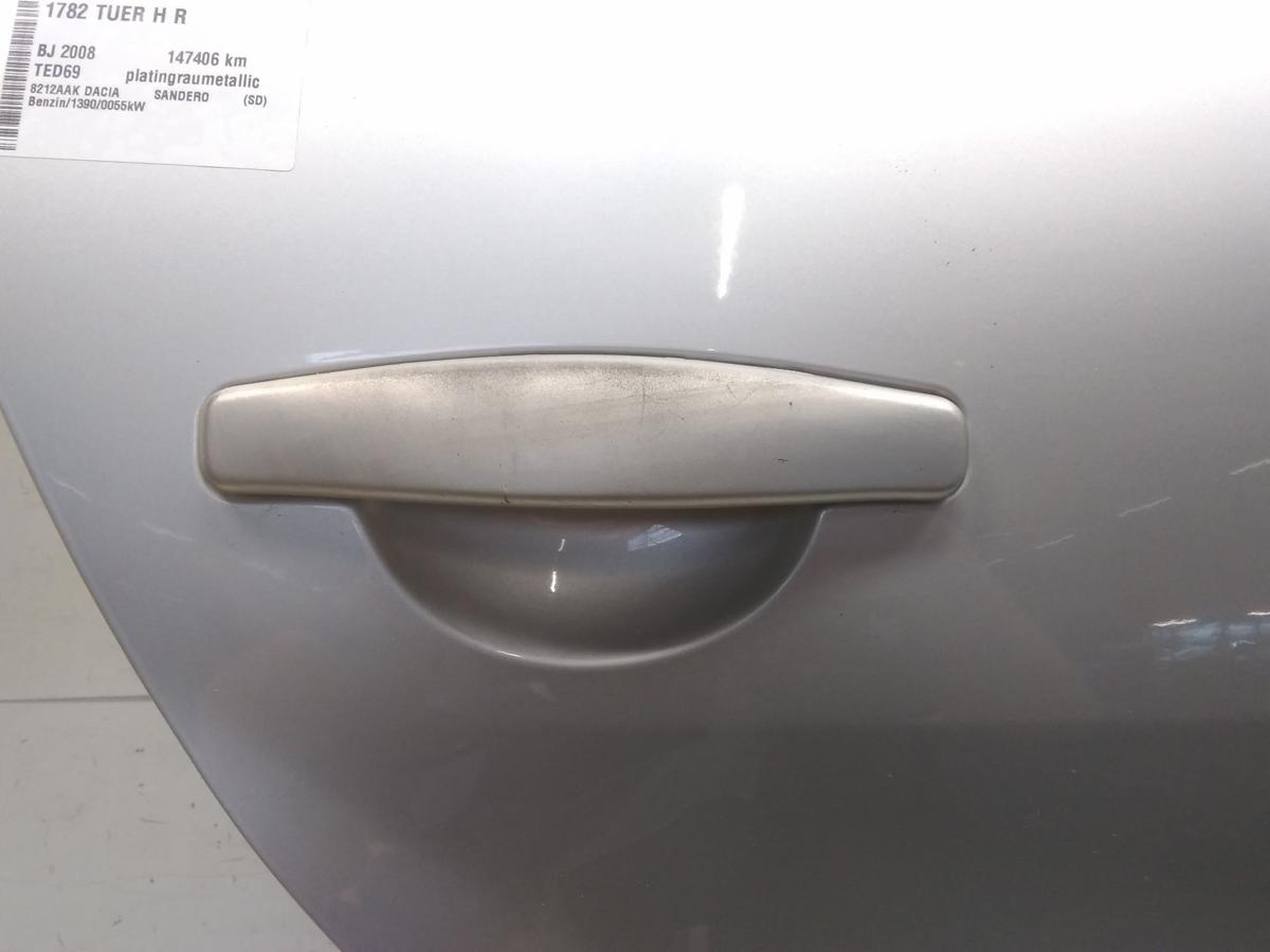 Dacia Sandero 1 Tür hinten rechts TED69 platingraumetallic BJ2008