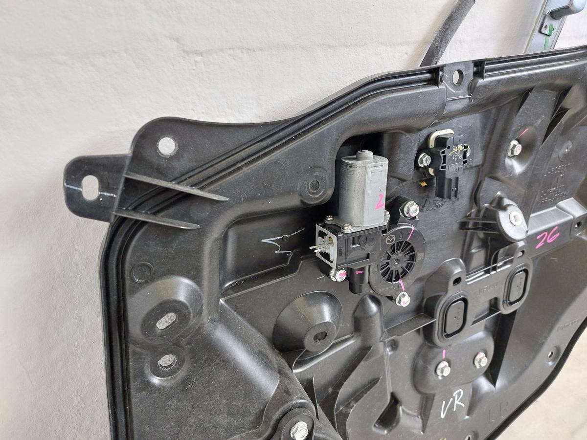 Mazda 2 Typ DJ Fensterheber vorn rechts Motor und Mechanik auf Grundplatte