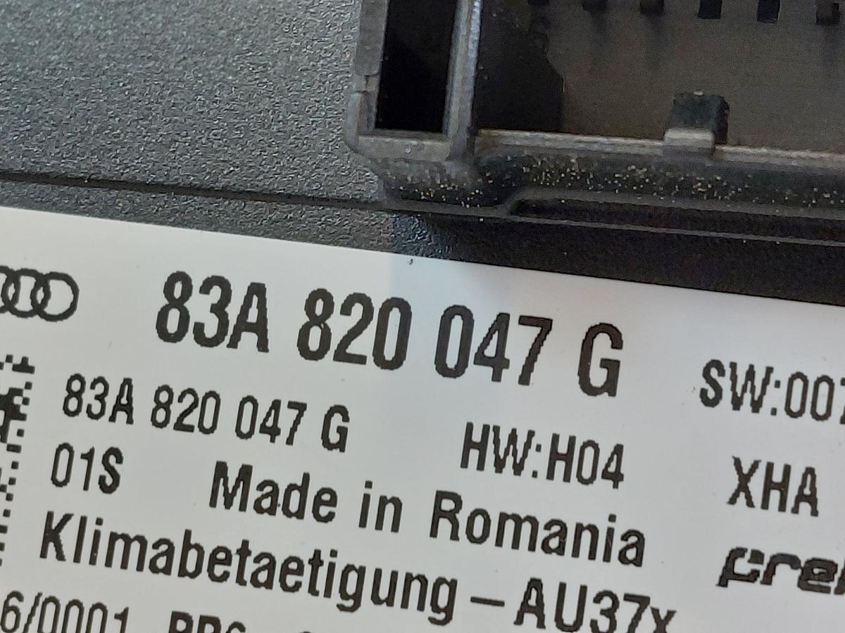 Audi Q2 Typ AG Klimabedienteil Heizungsbedienteil Klimaautomatik mit Sitzheizung