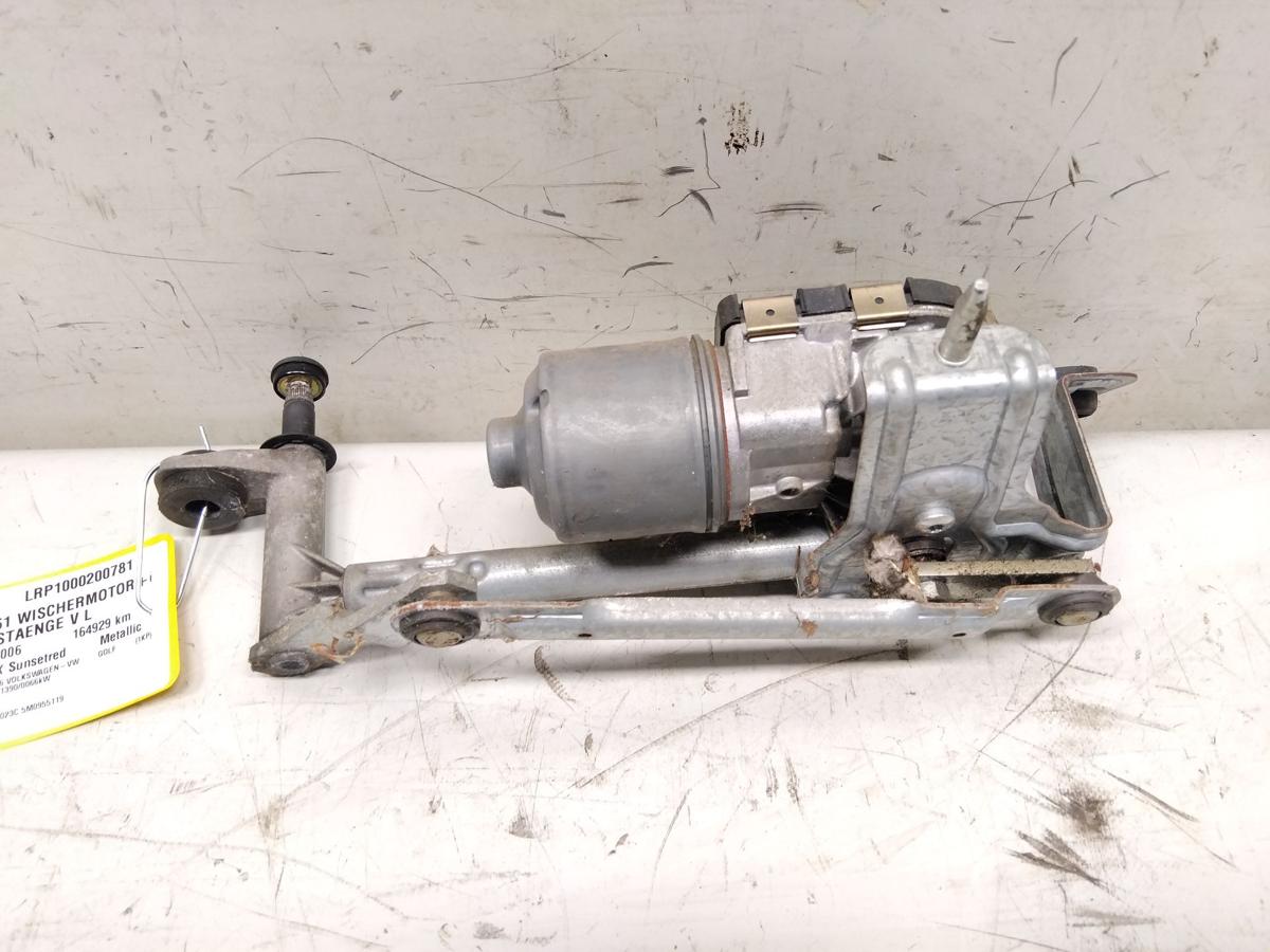 VW Golf Plus 5M original Wischermotor vorn links mit Wischergest&auml;nge BJ2006