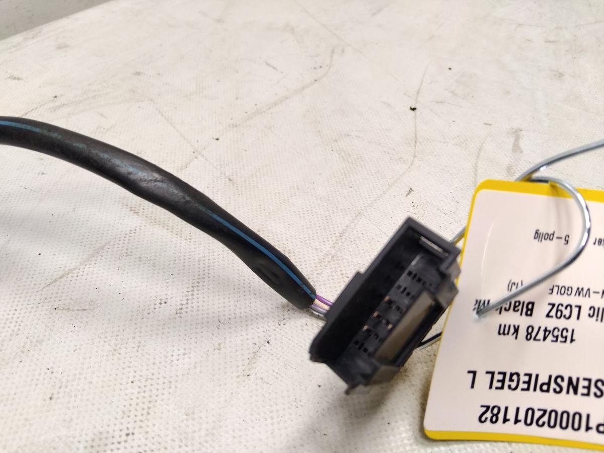 VW Golf 4 original Au&szlig;enspiegel links LC9Z Black Magic elektrisch beheizt BJ2002