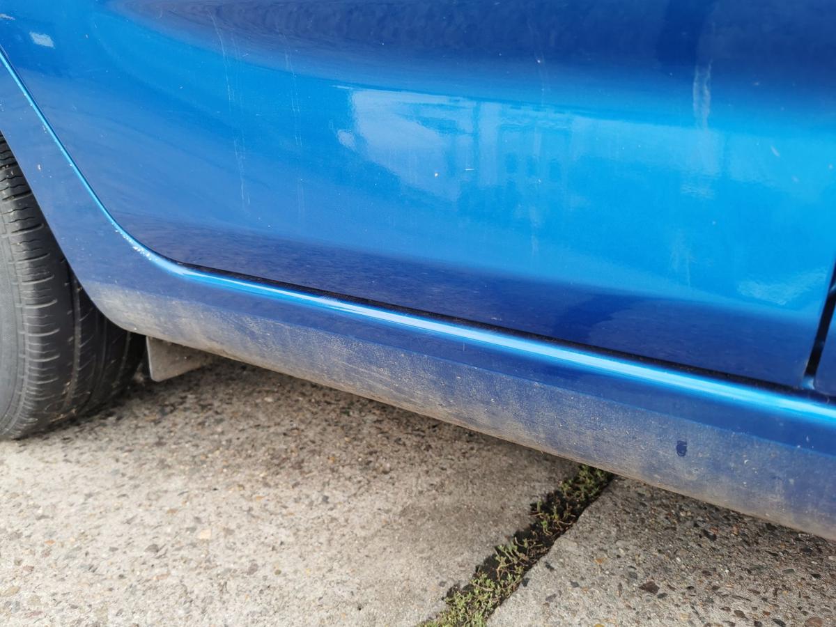 Chevrolet Spark M300 Tür Autotür Rohbau Fondtür hinten rechts GCT Moroccan Blue