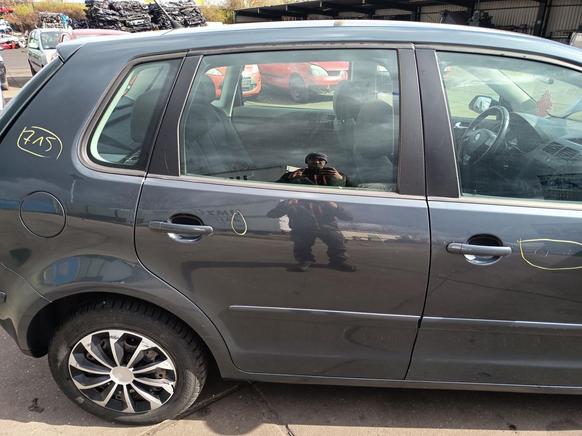 VW Polo 9N3 original T&uuml;r hinten rechts Fond 5t&uuml;rer C7V Anthrazitblau Bj 2007