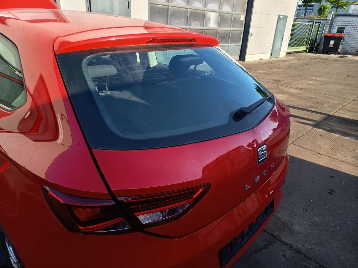 Seat Leon III Limousine original Heckklappe mit Scheibe S3H Purrot Bj2014