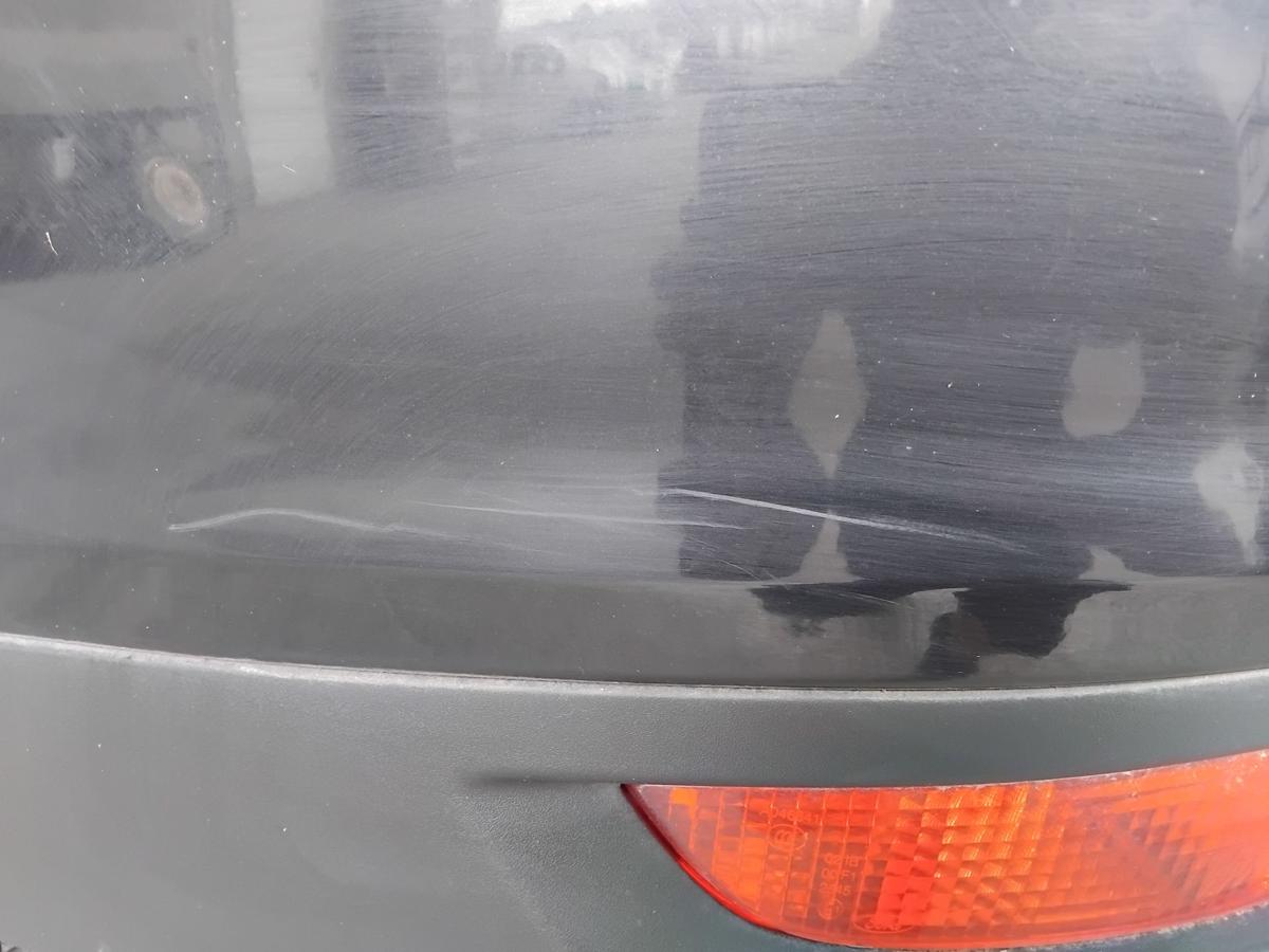 Ford Grand C-Max orig Sto&szlig;f&auml;nger Sto&szlig;stange hinten mit PDC BJ2012 Pantherschwarz