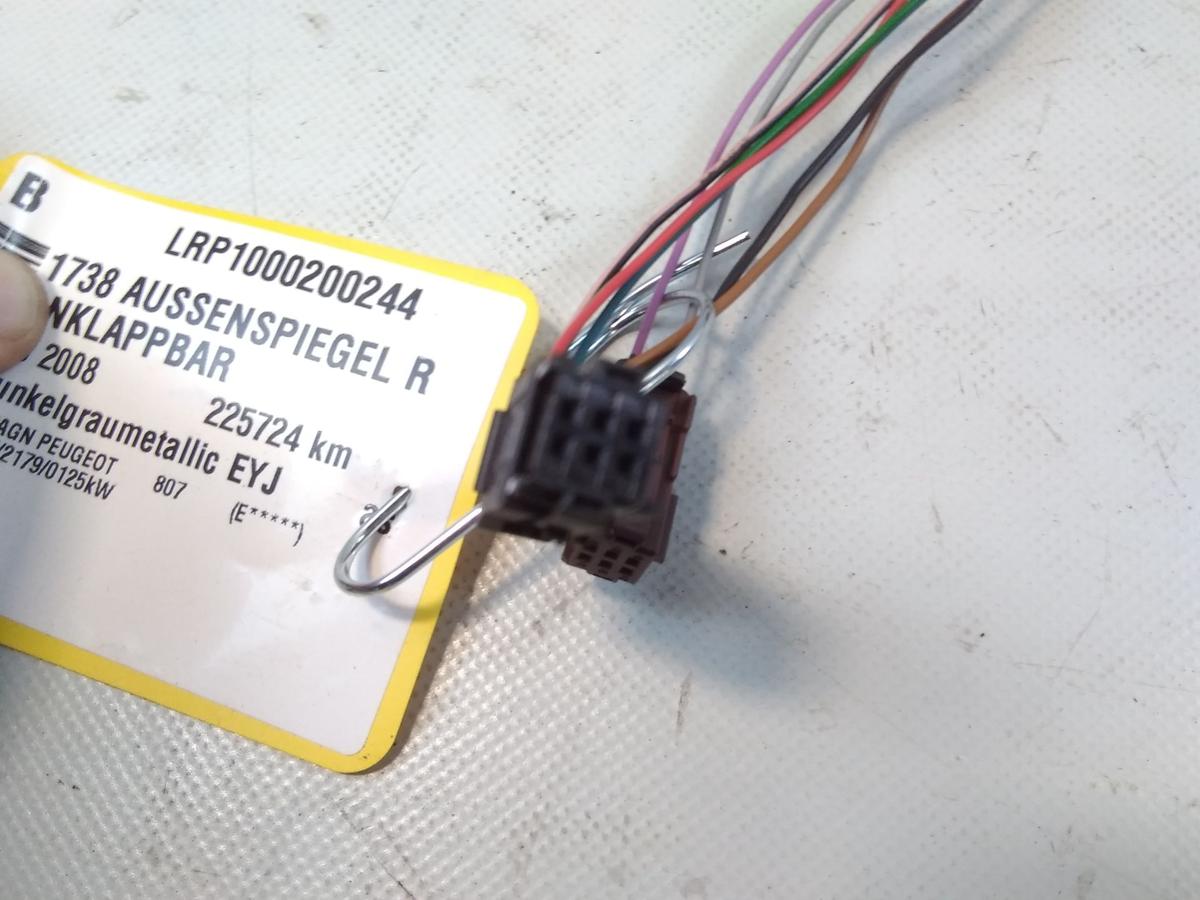 Peugeot 807 original Au&szlig;enspiegel rechts elektrisch anklappbar beheizt Bj.2008