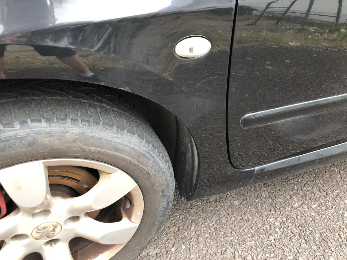 Peugeot 307 SW 3E 3H Kotfl&uuml;gel vorn links Seitenwand EXL Noir Obsidien Nacre