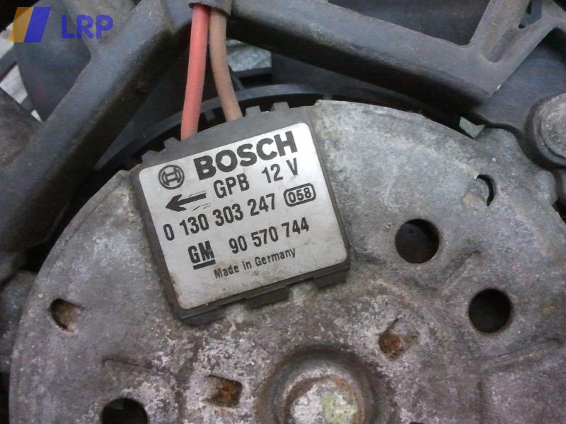 Opel Astra G Zusatz Elektrolüfter 90570744 0130303247 BOSCH 1.6 55kw BJ1998