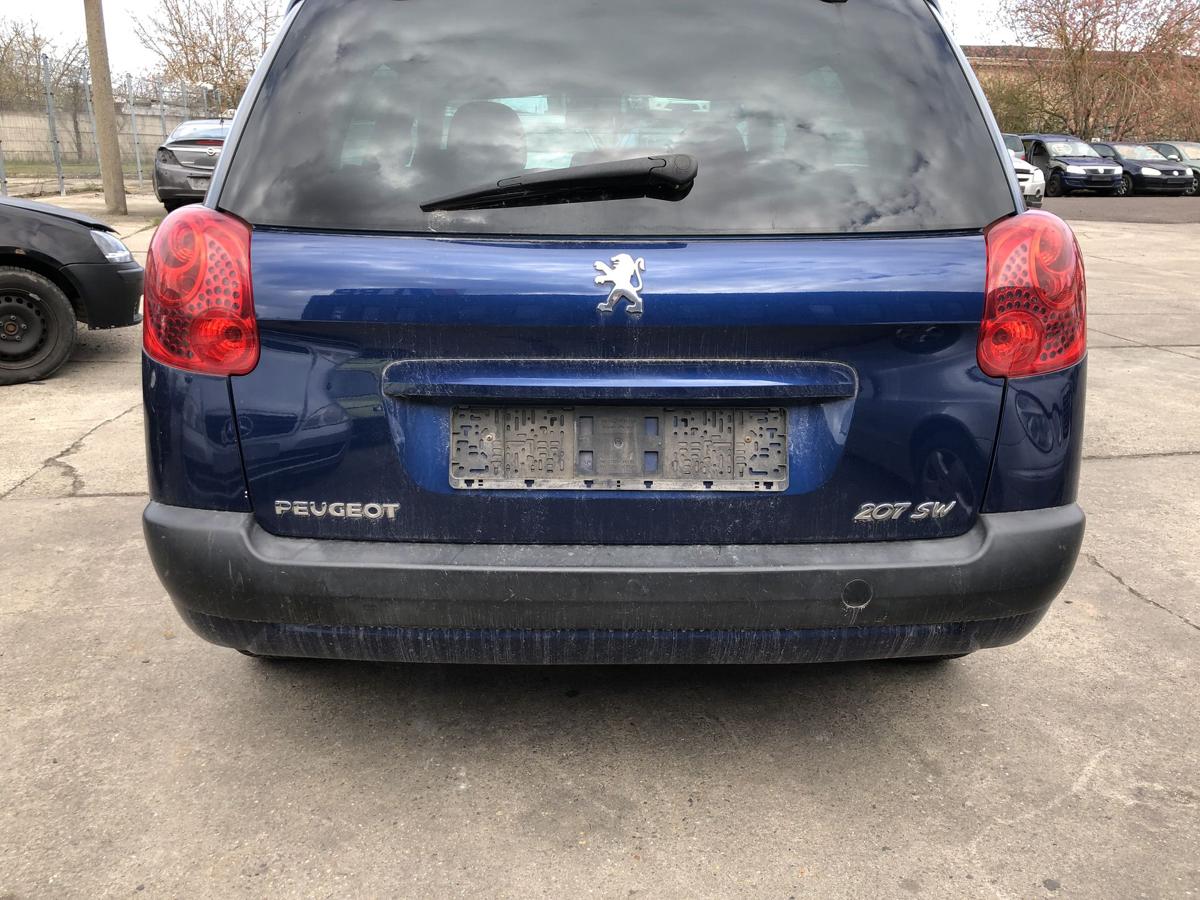 Peugeot 207SW Heckklappe ohne Heckscheibe im Rohbau KPL Montebello blau