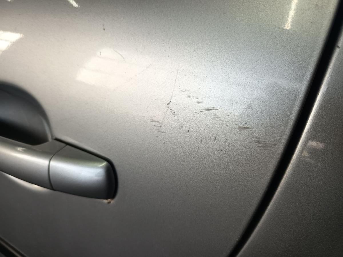 Peugeot 207 WC Bj 2008 original T&uuml;r hinten links EZR Aluminium Grau Metallic