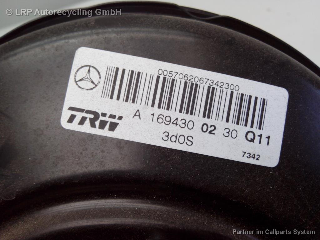 Mercedes A-Klasse W169 BJ2006 Bremskraftverstärker ABS ESP A1694300230 TRW