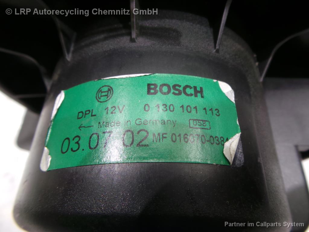 Smart 450 ForTwo Coupé Bj 2002 Gebläsemotor Innenraumgebläse 0130101113 BOSCH