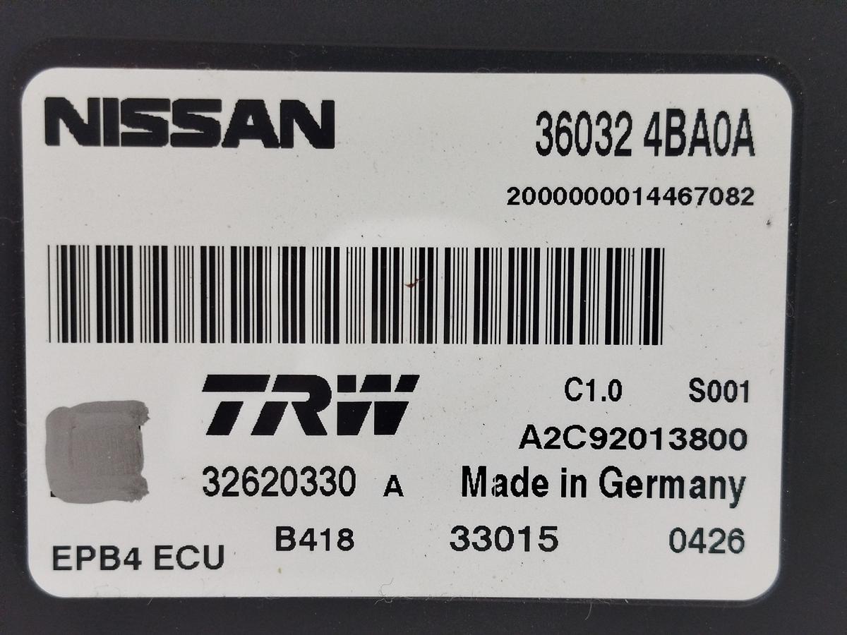 Nissan Qashqai J11 Steuerger&auml;t elektrische Parkbremse Handbremse TRW