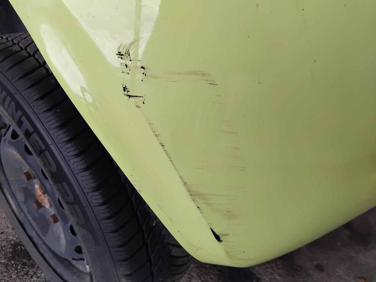 Ford Ka 2 RU8 original Stoßstange Stossfänger hinten gelb Jump BJ2011
