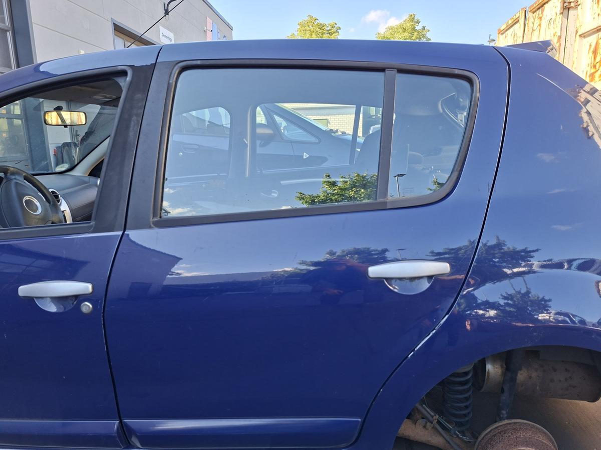 Dacia Sandero original Tür hinten links EZ 2010 OV61H-Blue Marine