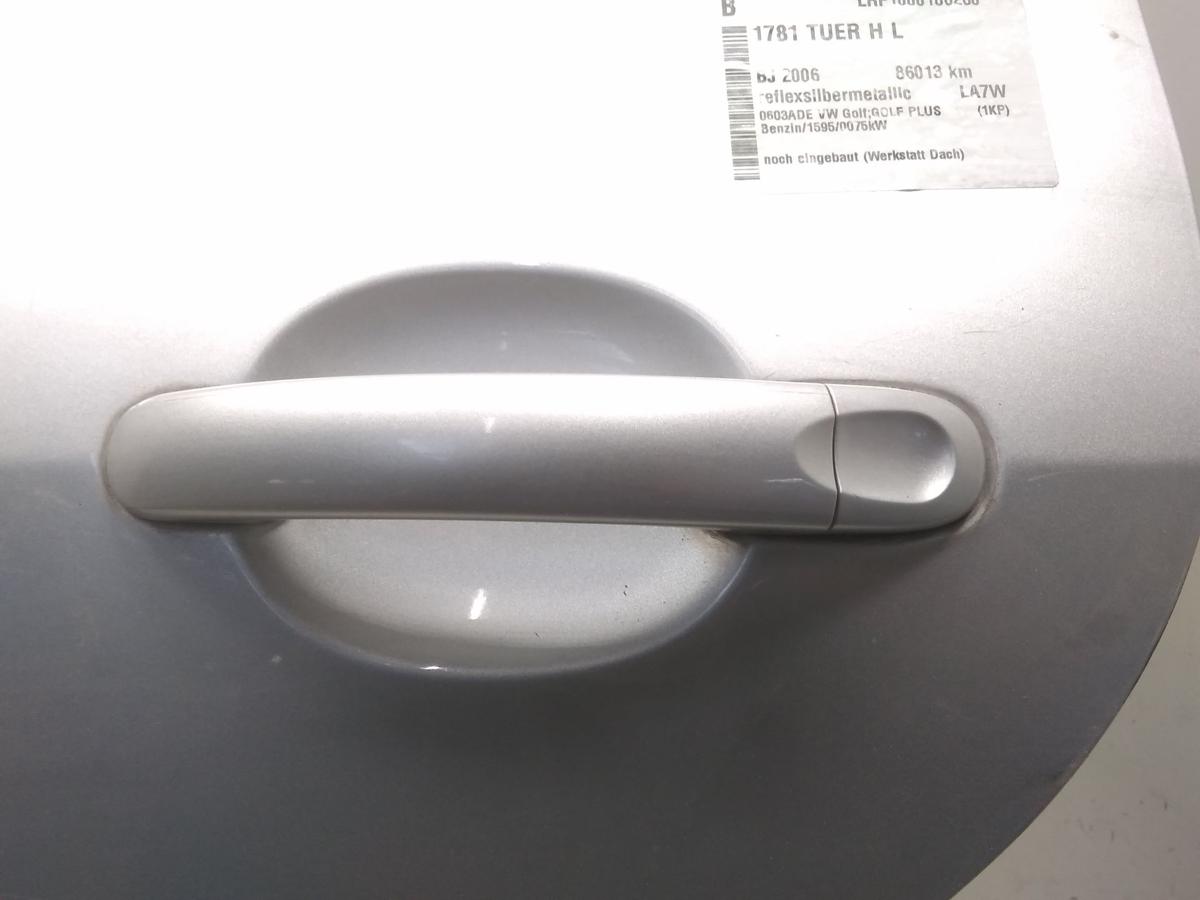 VW Golf Plus T&uuml;r hinten links reflexsilbermetallic LA7W Bj.2006