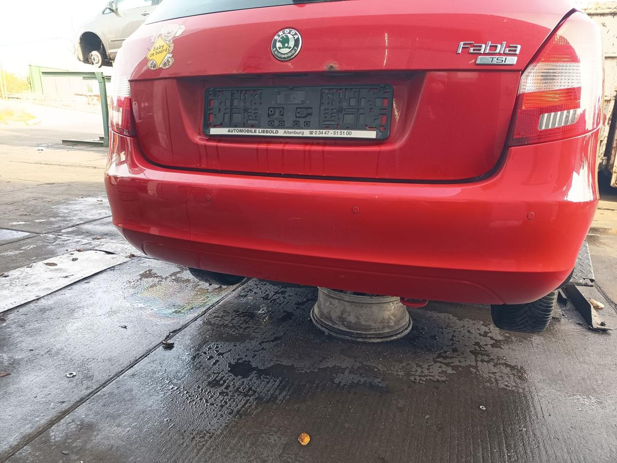 Skoda Fabia 5J Kombi orig Sto&szlig;stange hinten Sto&szlig;f&auml;nger LF3K Rot ab 2010