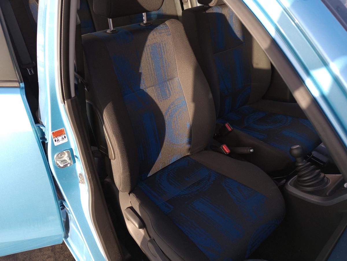 Opel Agila B orig Beifahrersitz vorn rechts Stoff schwarz/blau Airbag 24Tkm Bj13