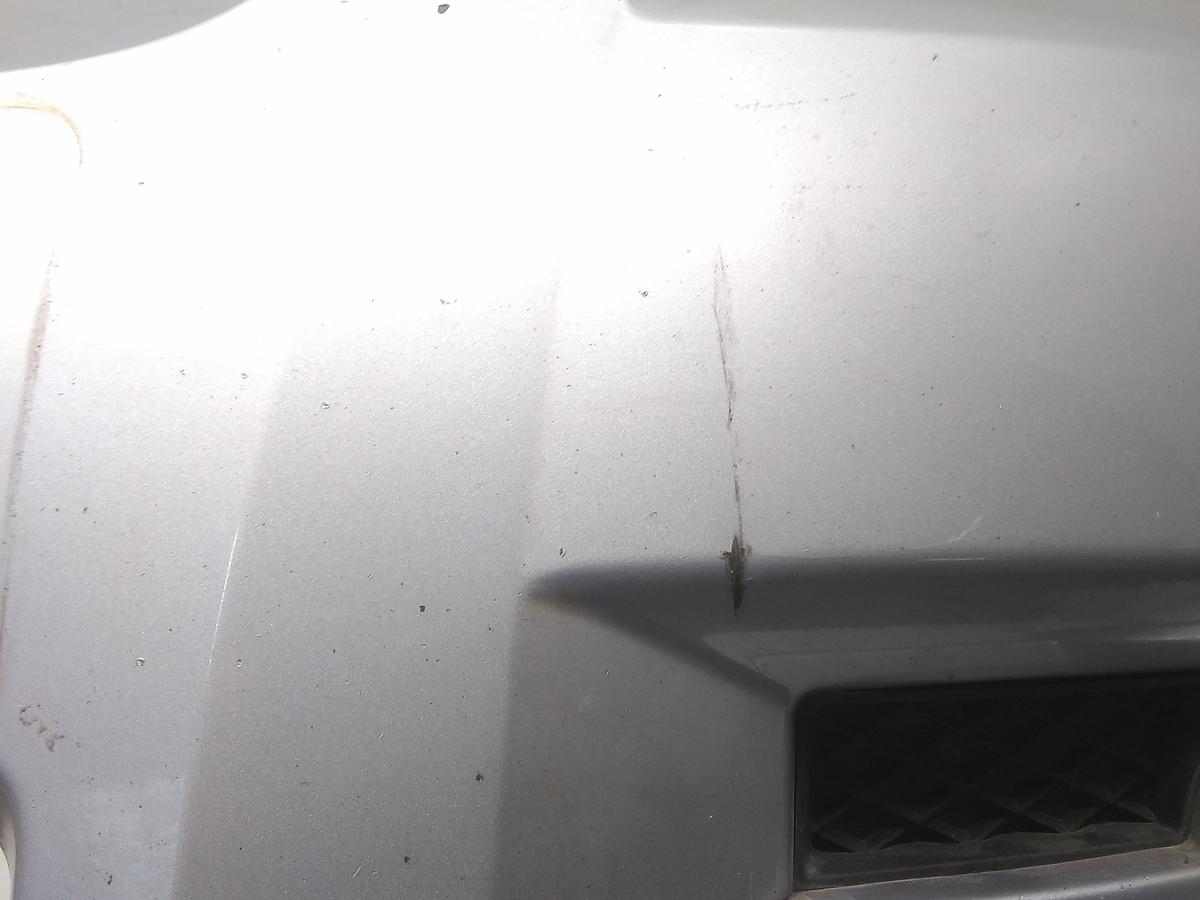 Chevrolet Aveo T250 original Sto&szlig;stange Stossf&auml;nger vorn Silber besch&auml;digt