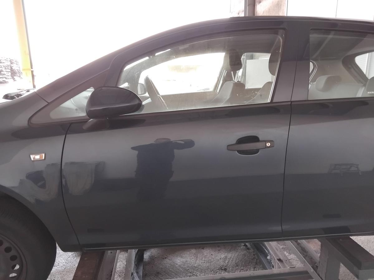 Opel Corsa D T&uuml;r vorn links Fahrert&uuml;r 5-t&uuml;rig GEU Ozeanblau Metallic Z22A BJ2014