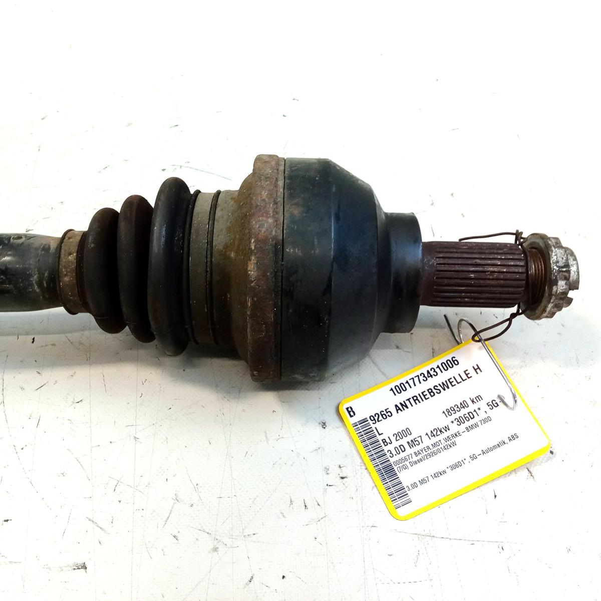 BMW E38 730 original Gelenkwelle Antriebswelle hinten links 3.0 142kw BJ2000