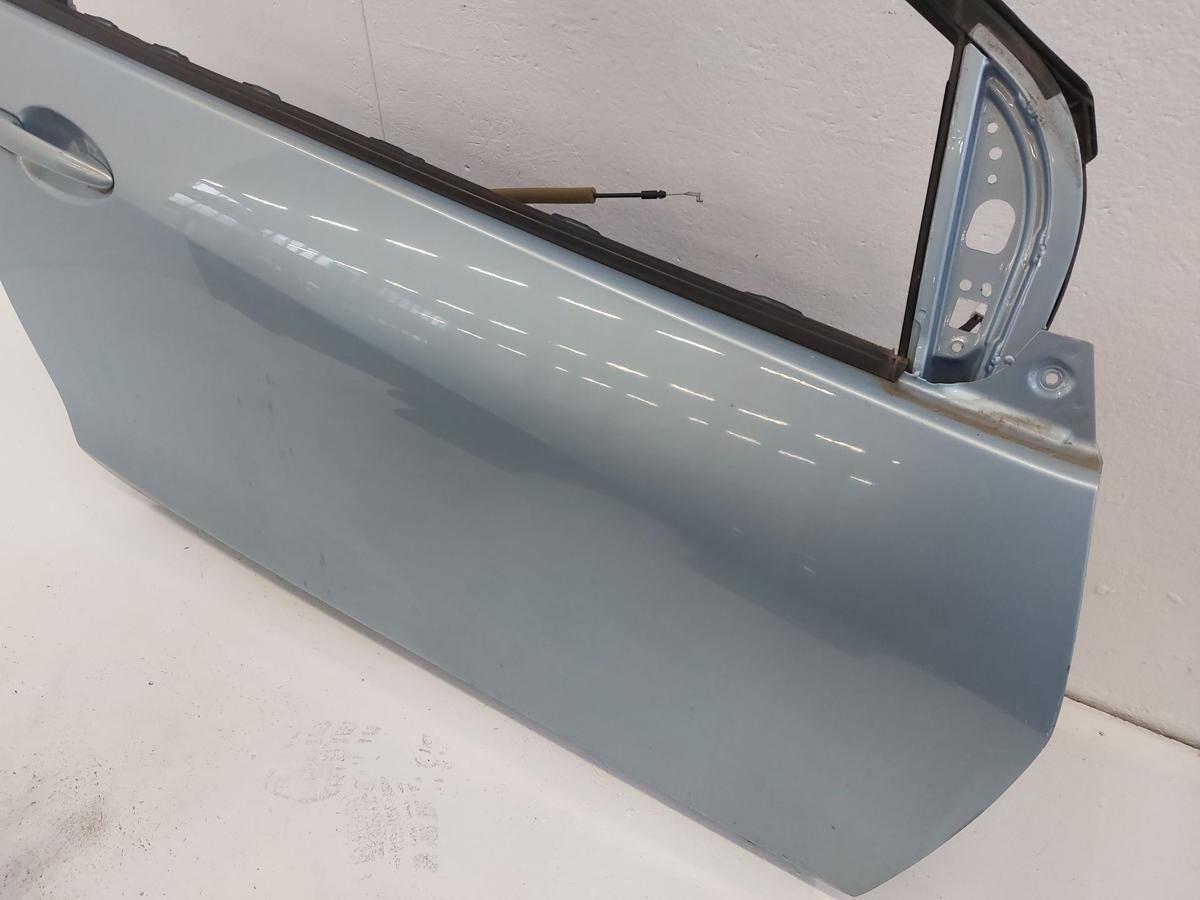 Tür vorn rechts vom 3 türer Beifahrertür Rohbau hellblau Mazda 2 DE