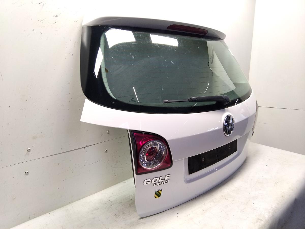 VW Golf Plus II 5M Heckklappe LB9A Candywei&szlig; inkl. Heckscheibe BJ2009