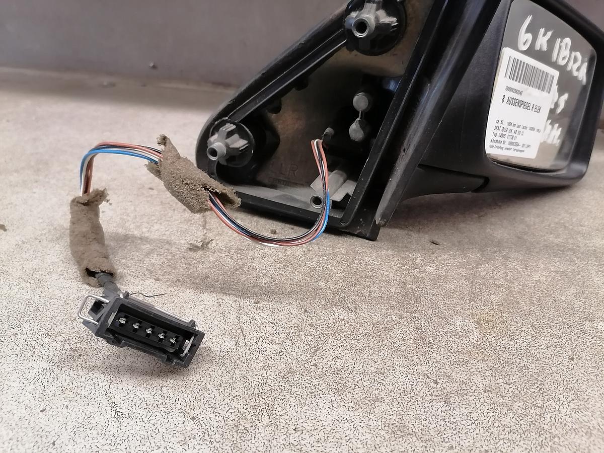 Seat Ibiza 6K BJ 1994 Au&szlig;enspiegel rechts mechanisch Spiegel unlackiert