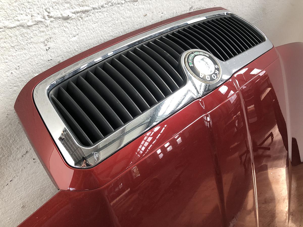 Skoda Octavia 1U ab00 Haube Motorhaube Grill LF3W Flamencorotmet.