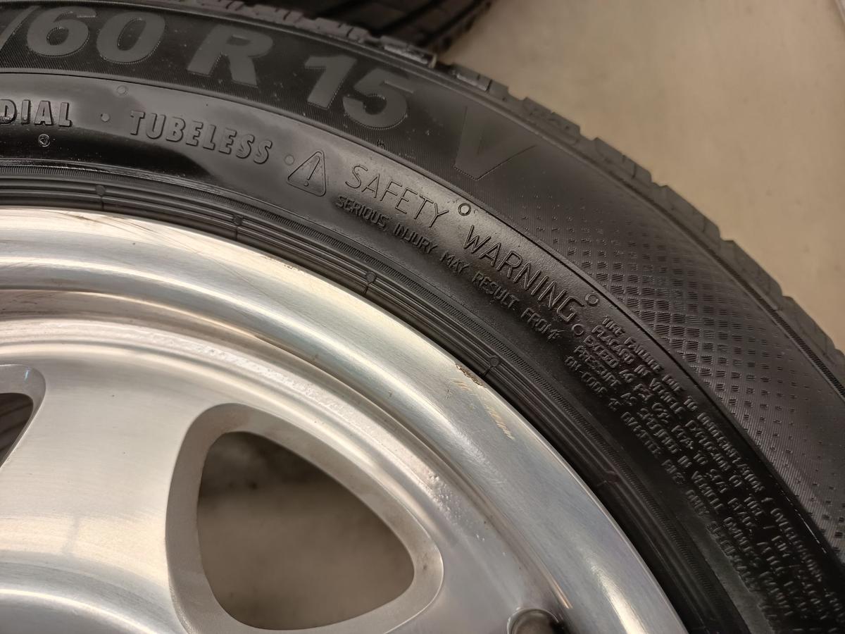 Mercedes SLK R170 Bj 2000 orig Satz Alufelgen 7Jx15 ET37 Semperit 205/60R15 91