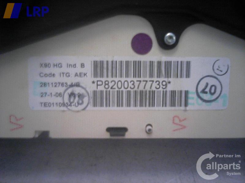 Dacia Logan original Kombiinstrument Tacho 8200377739A BJ2006