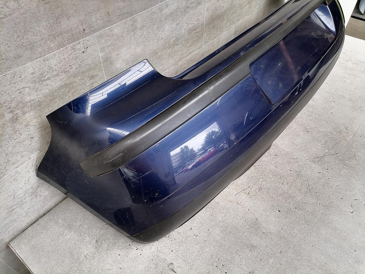 VW Polo 9N3 05-09 Stossfänger Stoßstange hinten LD5Q Shadowblue