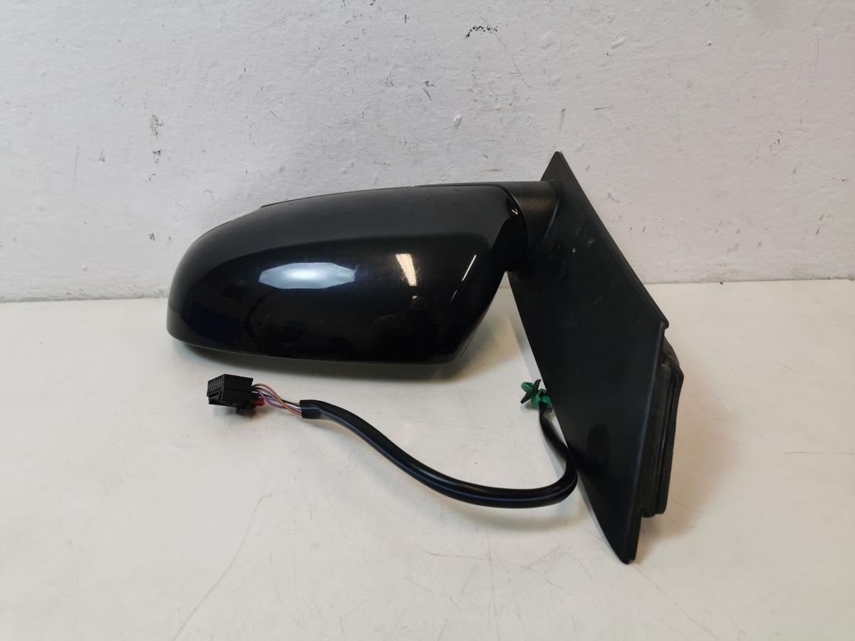 VW Touran 1T 1T1 Au&szlig;enspiegel links Spiegel R&uuml;ckspiegel elek LC9X Deep Black