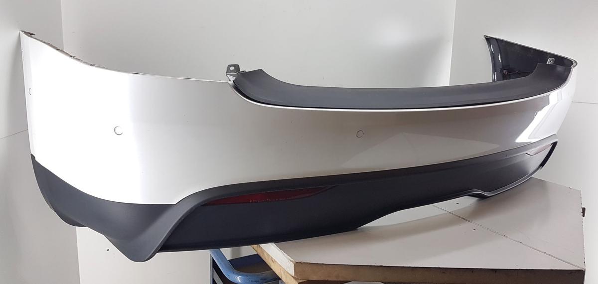Tesla Model X Sto&szlig;stange hinten Sto&szlig;f&auml;nger hinten in PPSW White Water Pearl Bj22