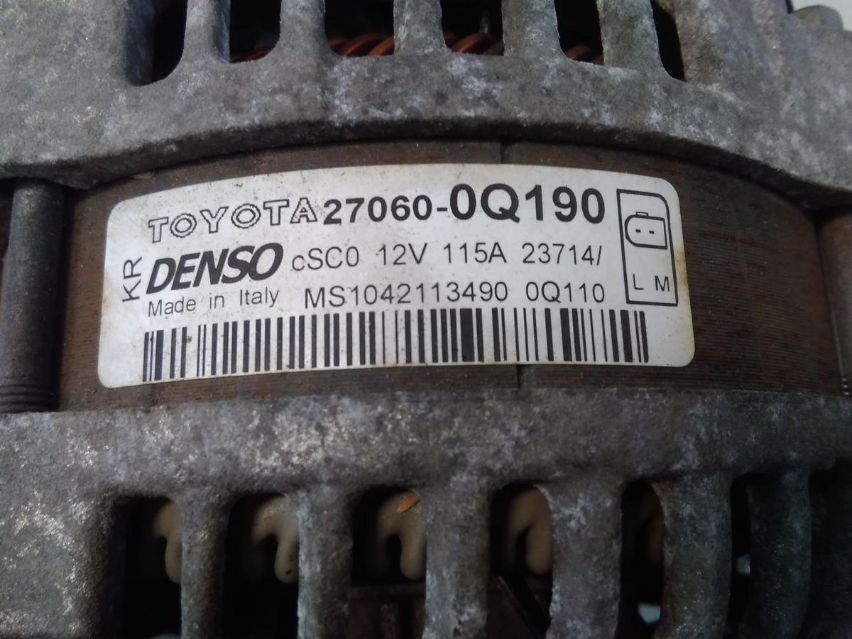 Citroen C1 II orig Lichtmaschine Generator 115A 270600Q190 1.0VTI 51kw BJ2014