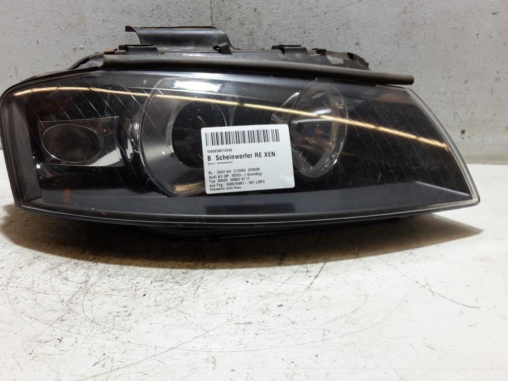 Audi A3 8P BJ 2003 Xenon Scheinwerfer vorn rechts Lampe 8P0941004D