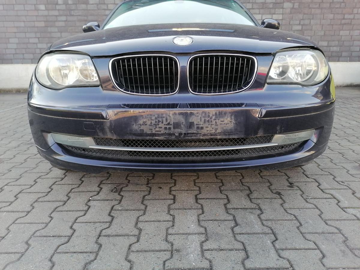 BMW 1er E87 original Stoßstange Stossfänger vorn Monacoblau Facelift Bj.2007