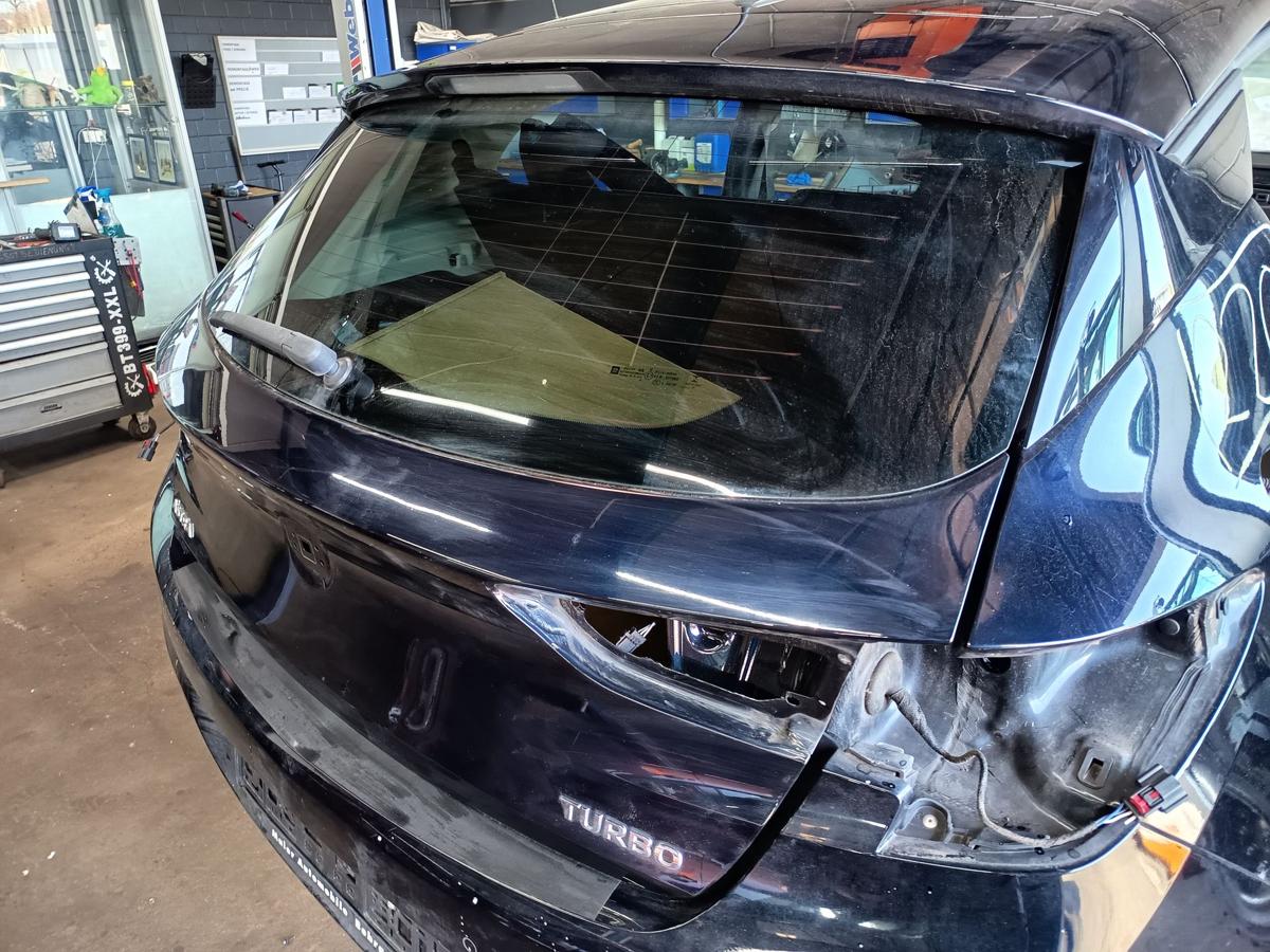 Opel Astra K Schr&auml;gheck orig Heckklappe mit Scheibe Z22X Blau vor Facelift Bj 18
